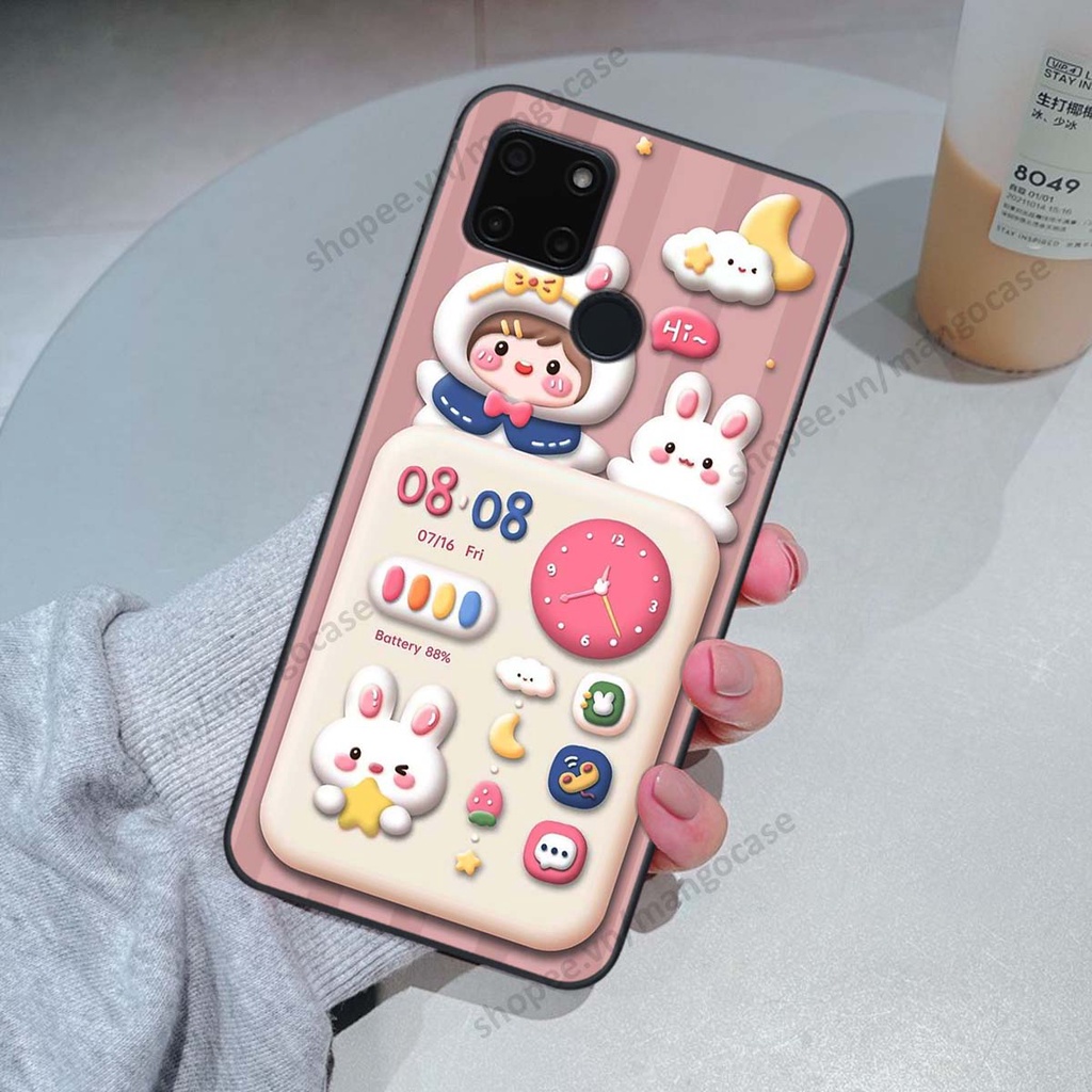 Ốp lưng Realme C20 / C21Y hình gấu, thỏ, đồng hồ cute dễ thương