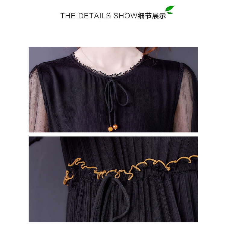 Đầm Lụa Thêu Họa Tiết Phong Cách Thời Trang Mùa Hè Hàng Mới Chất Lượng Cao 2022