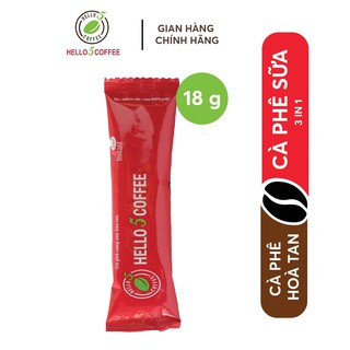 Cafe Sữa Hòa Tan 3 in1 - Hello 5 Coffee - Gói 18g