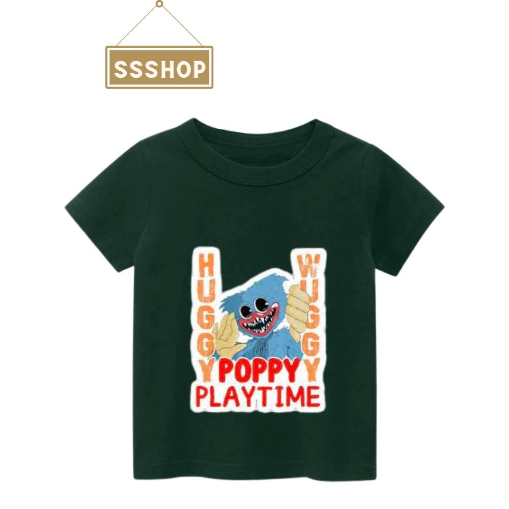 Áo thun bé trai và bé gái in hình Huggy Wuggy, Áo Poppy Playtime chất liệu cotton thoáng mát mềm mịn SSSHOP 12