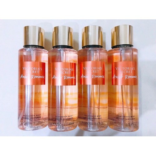 Mẫu Thử Xịt thơm toàn thân Victoria's Secret Fragrance- Amber Romance Shimmer - No Shimmer