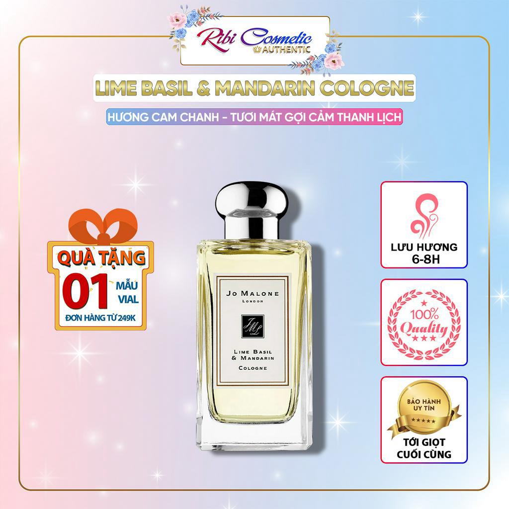 Nước Hoa Mùa Hè Jo Malone Lime Basil &amp; Mandarin Lạc Vào Rừng Chanh Tươi Mát Ribicosmetics