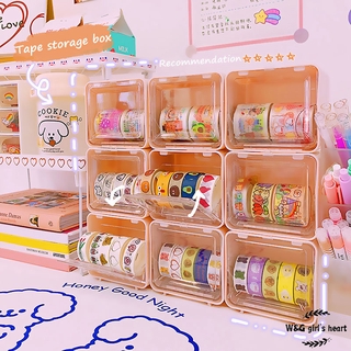 Hộp nhựa trong suốt đựng băng dán 9*8cm