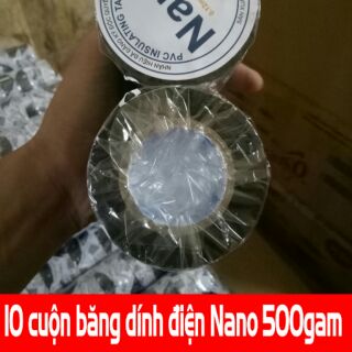 Băng dính điện, băng dính cách điện 10cuộn/01cây/500gam