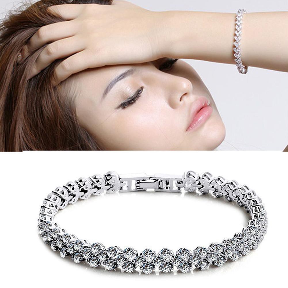 Vòng tay người phụ nữ quyến rũ pha lê rhinestone Vòng đeo tay mạ bạc Om Mani Padme Hum cho Wan