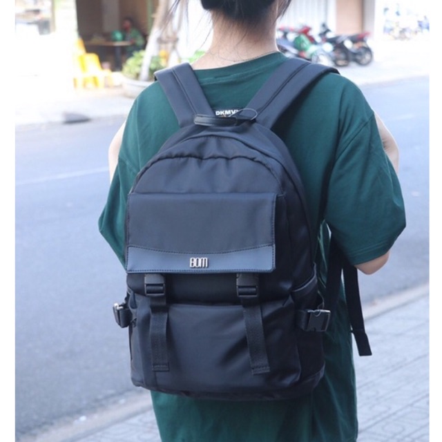 Balo học sinh, sinh viên thời trang unisex với chất dù cao cấp nhẹ bền  - BOM