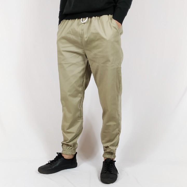 [Ảnh thật tại shop] Quần Jogger KaKi Màu Kem Hàn Quốc