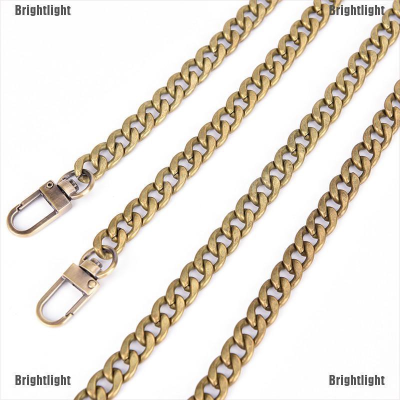 [Bright] Metal Purse Chain Strap Handle Shoulder Crossbody Bag Handbag Replacement [Light]