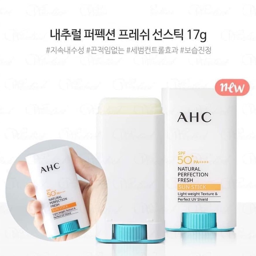 Lăn Chống Nắng AHC Natural Perfection Fresh Sun Stick SPF 50+PA++++ Chống Nắng Dạng Thỏi Hàn Quốc 14g