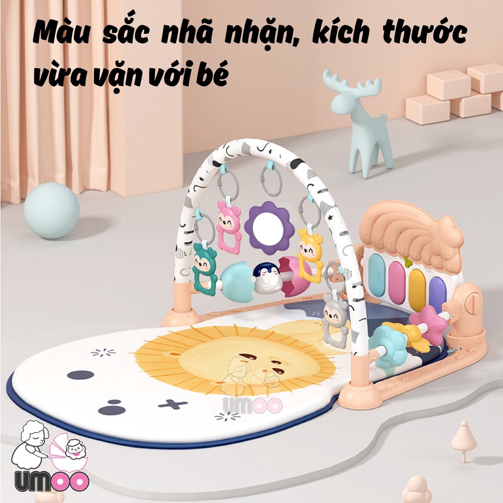 Thảm Đàn Baby Fitness Thiết Kế Mới Nhất 2023 , Thảm Đàn Voi Món Đồ Chơi Đầu Đời, Đánh Thức Mọi Giác Quan Của Bé