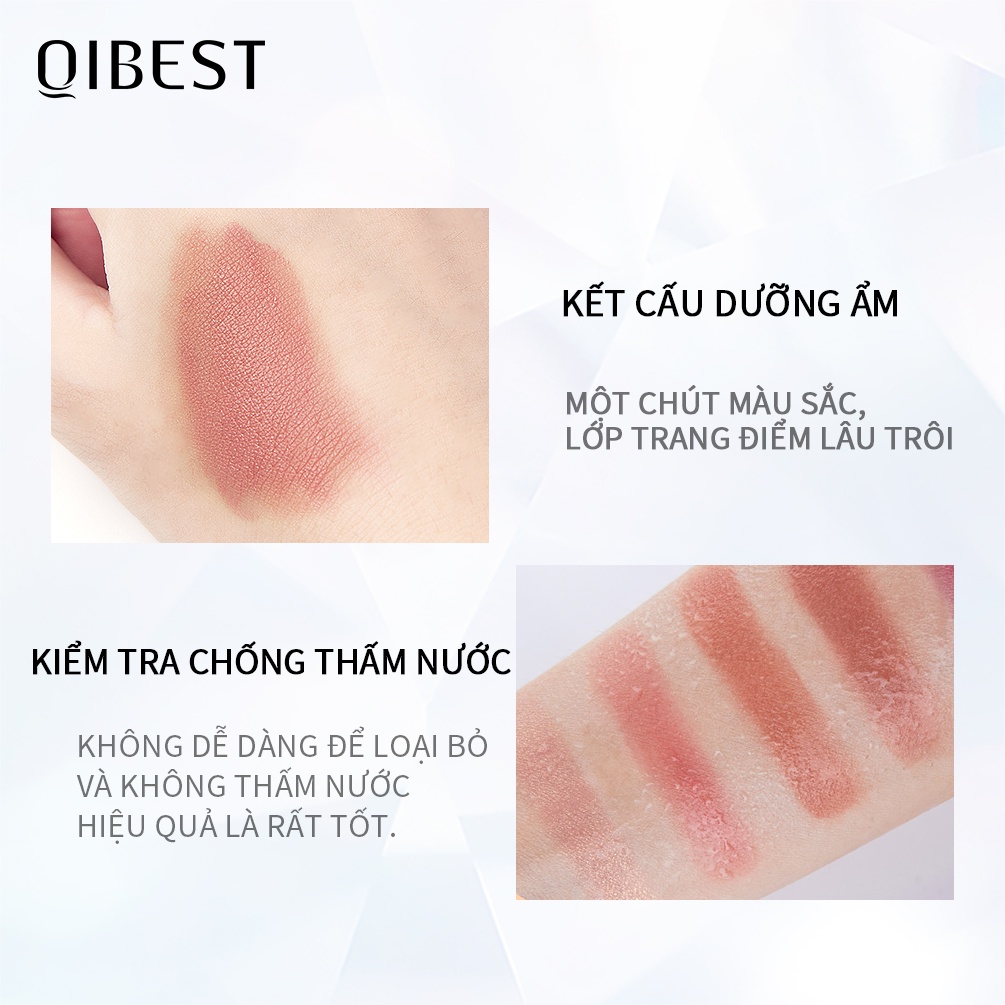 Phấn Má Hồng Qibest Giữ Màu Tốt Giúp Lớp Trang Điểm Bền Màu Lâu Trôi 30g