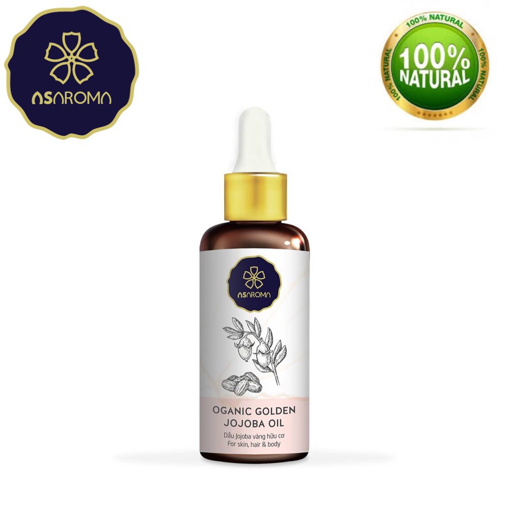 Dưỡng Chất Căng Mướt Da Jojoba Oil Asaroma Cấp Ẩm Cho Da Khô Mềm Mịn