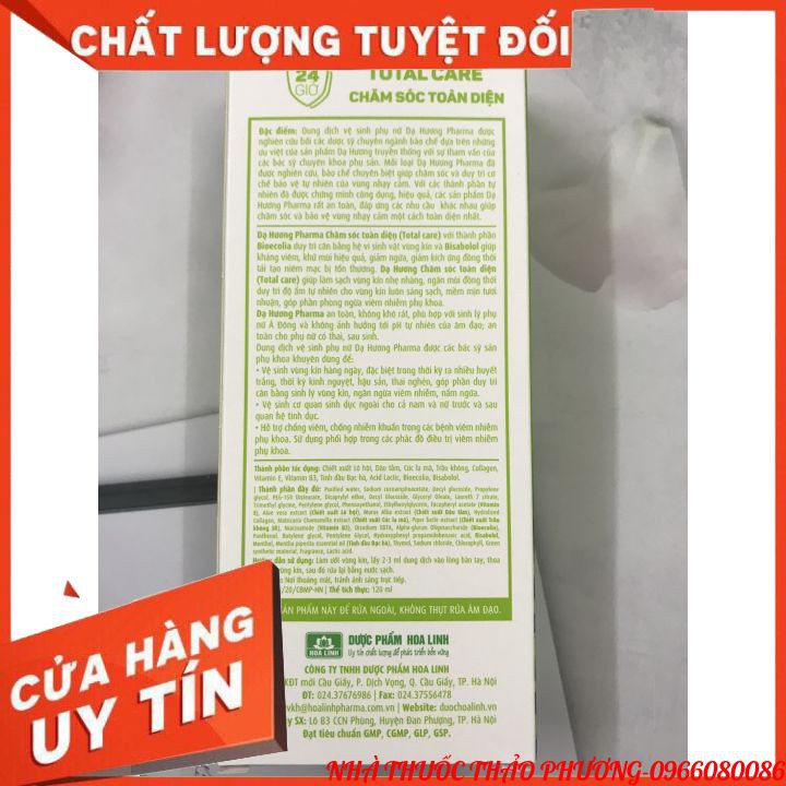 ✔Dung dịch vệ sinh DẠ HƯƠNG PHARMA TOTAL CARE (màu xanh)·AN TOÀN CHO PHỤ NỮ CÓ THAI,SAU SINH,DÙNG CHO NAMthảợ dược ant