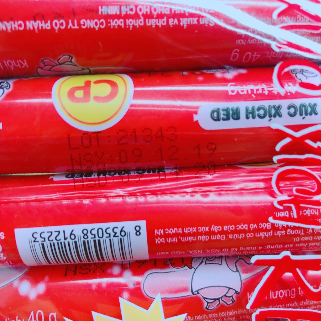Xúc xích tiệt trùng red đỏ vị heo CP 200GR/ 5CÂY | BigBuy360 - bigbuy360.vn