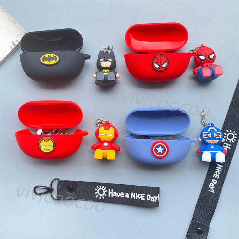 Vỏ silicon bảo vệ hộp sạc tai nghe hình nhân vật hoạt hình kèm phụ kiện cho Sony Wf-Sp800N