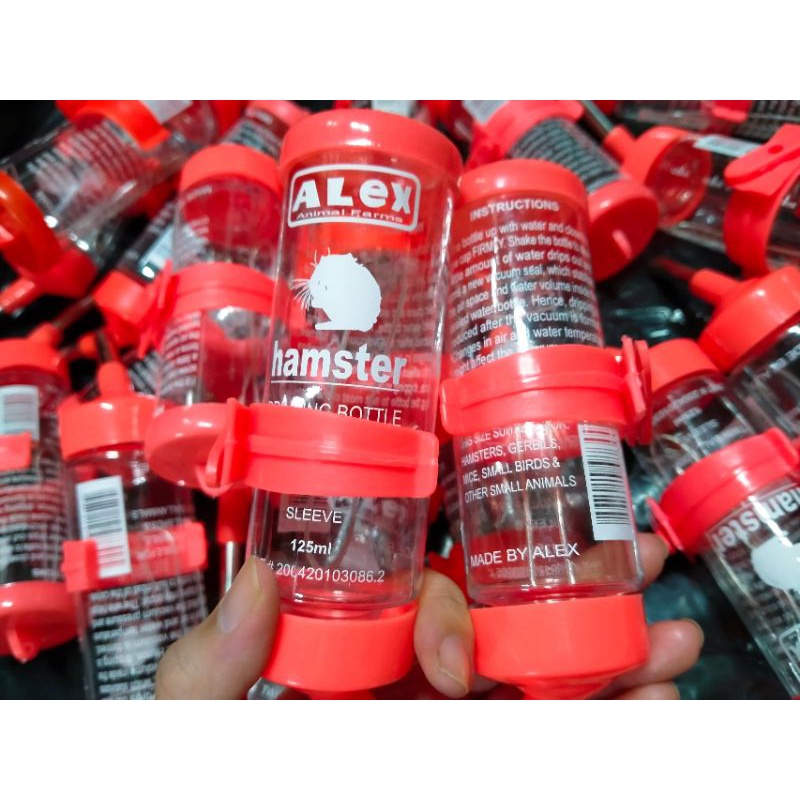 [GIÁ LẺ NHƯ SỈ] Bình nước 125ml cho hamster, sóc, thỏ, nhím, bọ ú