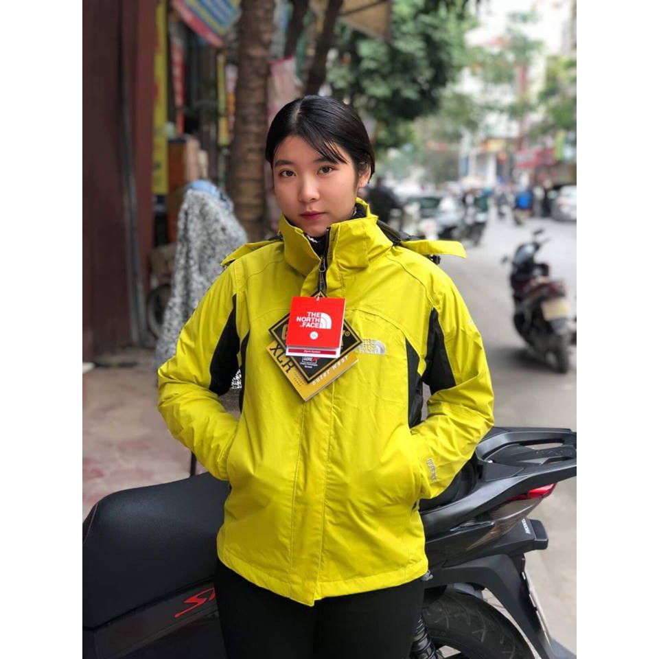 Áo gió The-North-Face 2 Lớp giá rẻ‎ màu vàng