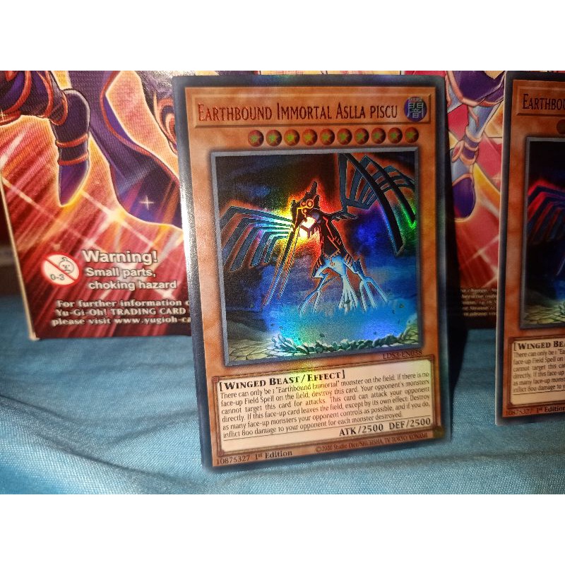 [KN yugioh shop] thẻ bài: Earthbound Immortal Aslla piscu - LDS3-EN038 - Ultra Rare 1st Edition