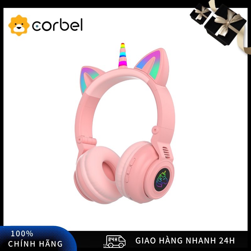 Corbel | Tai Nghe Không Dây BlueTooth, Hình Tai Mèo Dễ Thương