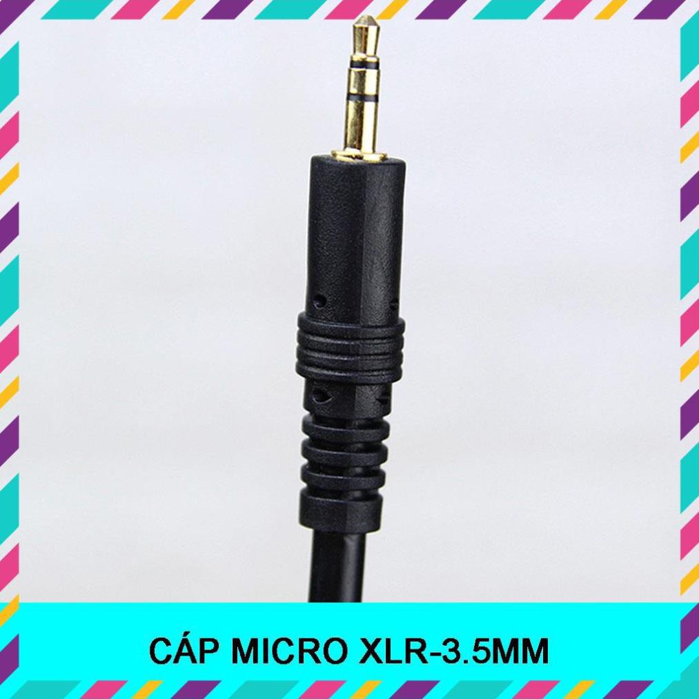 CÁP MICRO XLR|3.5MM ⚡ HÀNG CHÍNH HÃNG⚡ DÂY MIC THU ÂM BM800, BM900, AMI BM900, ISK AT100, AT350…