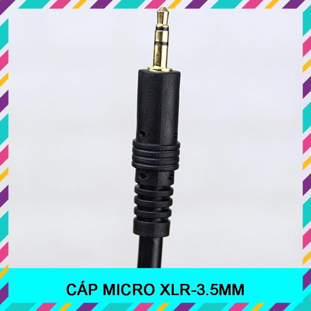 CÁP MICRO XLR-3.5MM ⚡ HÀNG CHÍNH HÃNG⚡ DÂY MIC THU ÂM BM800, BM900, AMI BM900, ISK AT100, AT350…