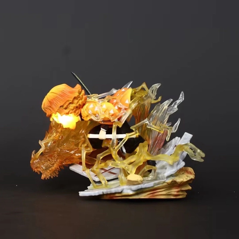 Mô Hình Nhân Vật Chibi Tomioka Giyu, Hashibira Inosuke, Rengoku Kyojuro, Agatsuma Zenitsu, Akaza- Anime Kimetsu No Yaiba