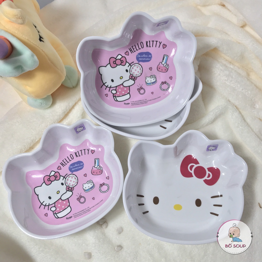 Bát ăn dặm cho bé hình hello kity dễ thương