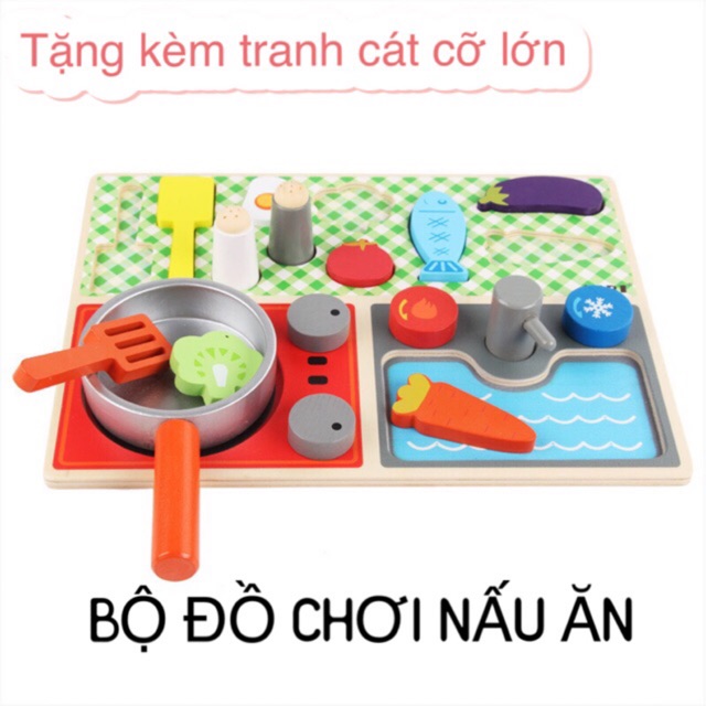 BỘ ĐỒ CHƠI NẤU ĂN (GỖ)