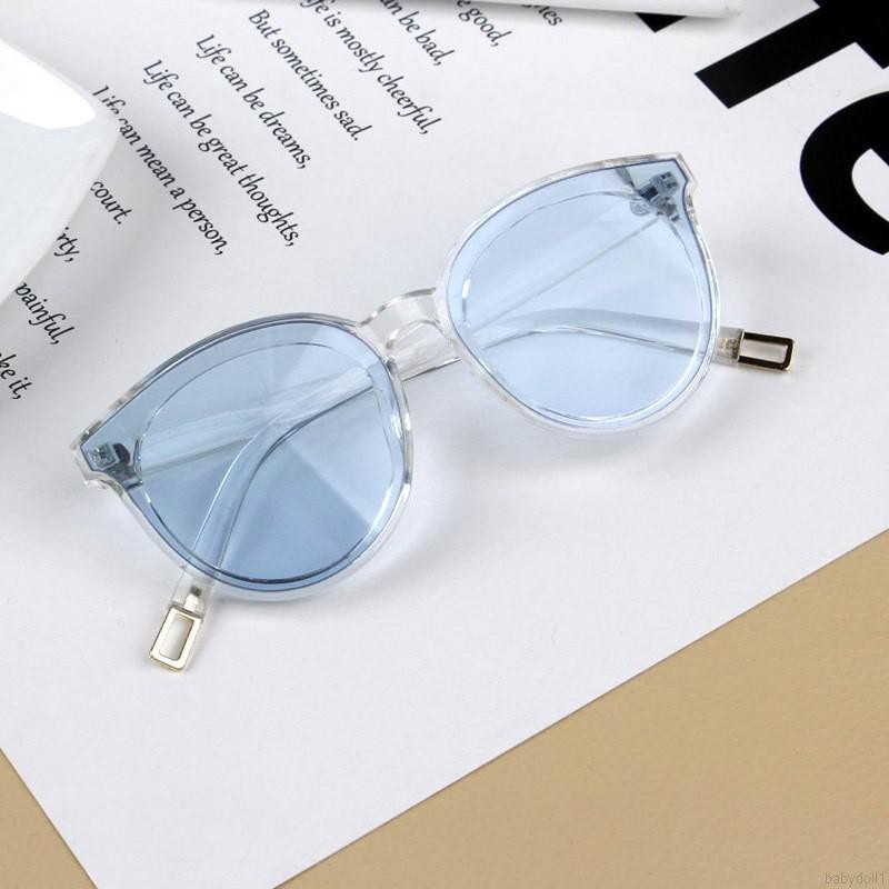 Kính mát chống tia UV gọng kim loại thời trang cho bé trai gái