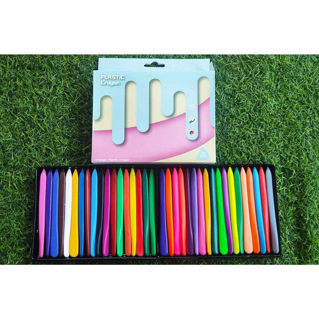 Bút Sáp Màu Hữu Cơ 12- 24- 36 Cây Bút Tô Màu Cho Bé