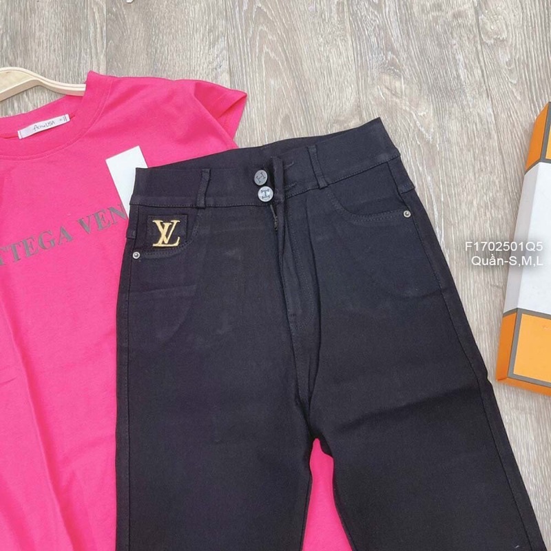 🌺 Quần legging kaki thun Lvi dài lưng cao 2 nút hàng QC!