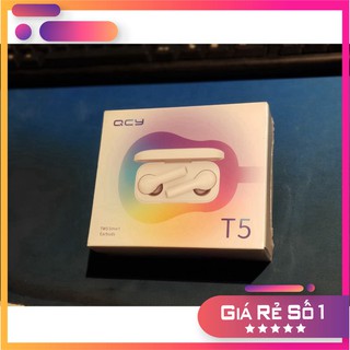 GIẢM GIÁ Tai nghe Bluetooth QCY T5 trắng + Túi đựng tai nghe QCY GIẢM GIÁ