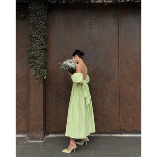 namae - 70% OFF đầm Maay 03 - Lime (đầm babydoll maxi)