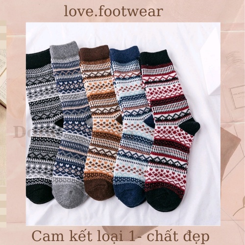 SET 5 ĐÔI TẤT THỔ CẨM M16 KÈM TÚI ZIP