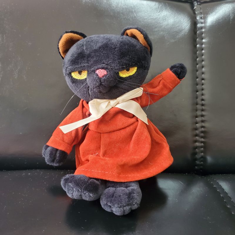 Gấu Bông Mèo Đen Gắt Gỏng Hãng Nici, Hãng Nici Búp Bê Thú Nhồi Bông Thương hiệu NICI Quà Sinh Nhật 20cm MIRA-GB28016