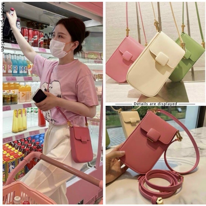 Túi cê ka dáng điện thoại full hộp bản đồng màu khoá chuẩn xxuất sịn