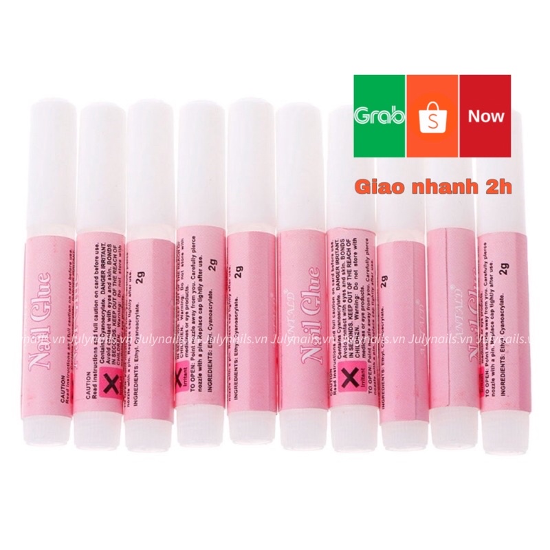 Set 10 Lọ Keo Acrylic Dán Móng Giả Trang Trí Nghệ Thuật Chuyên Nghiệp Mini 2g