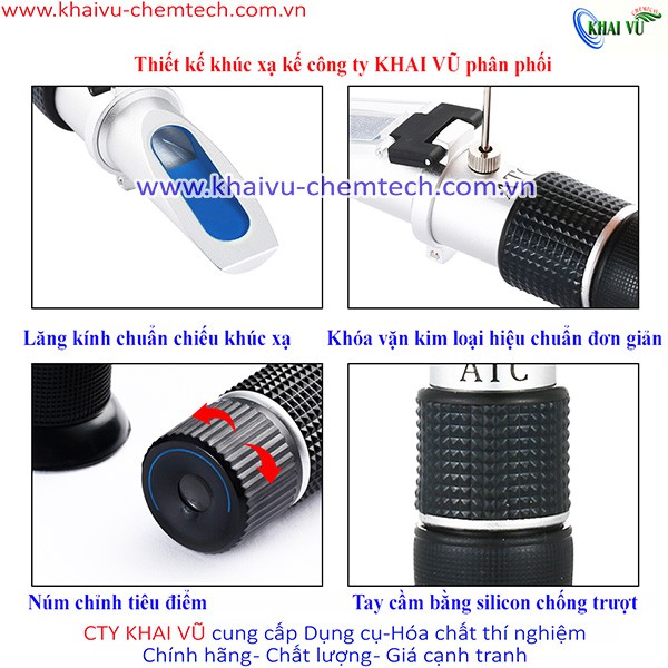 Khúc xạ kế- máy đo nồng độ CỒN 0-80 độ