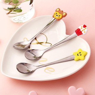 Muỗng ăn kem bằng thép không gỉ với kiểu dáng hoạt hình dễ thương cho trẻ em