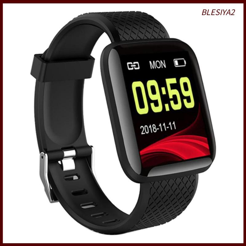 [BLESIYA2]Smart Watch Monitor Waterproof Wristband Sports Tracker Bracelet Black