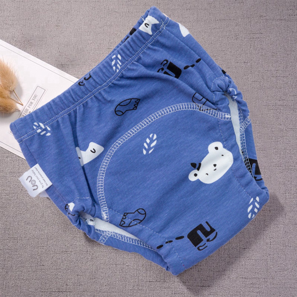 Quần Tã Cotton Chống Thấm Nước Họa Tiết Hoạt Hình Cho Bé Sơ Sinh