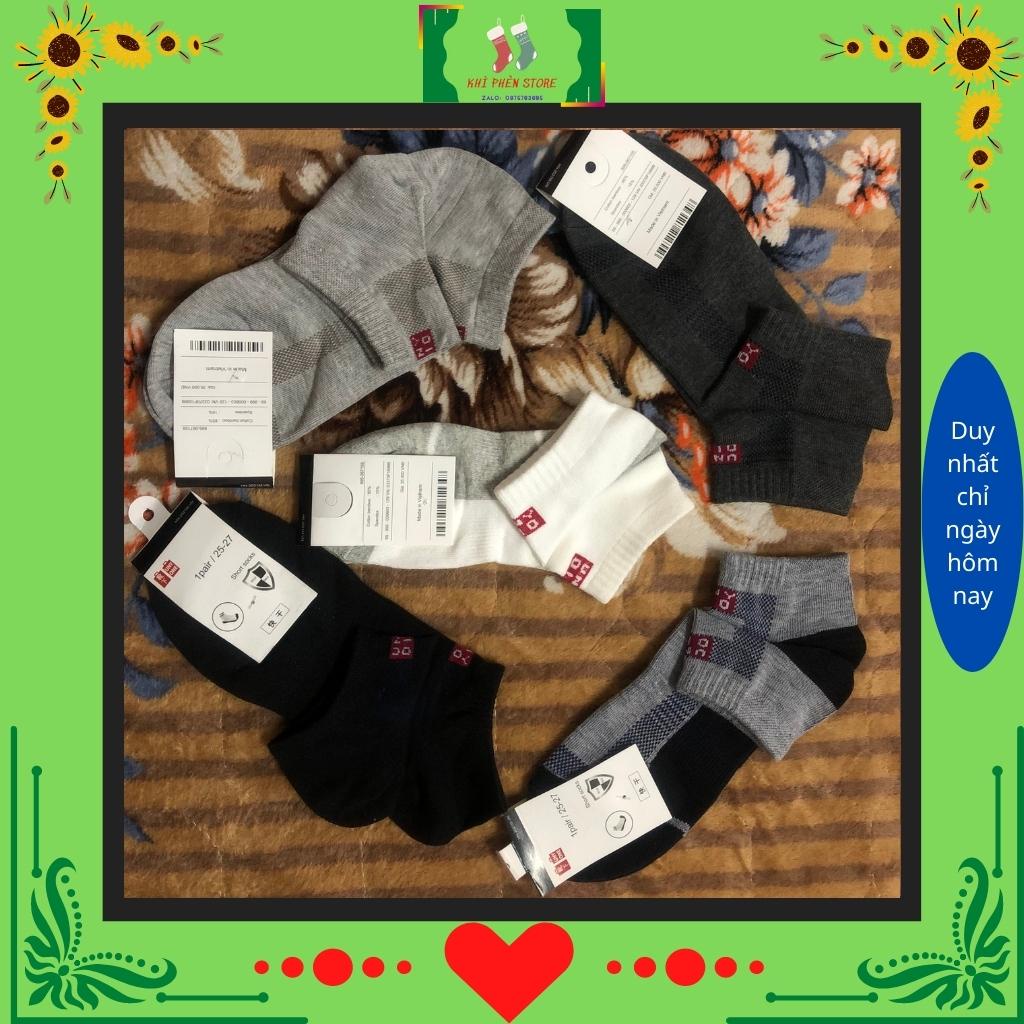 Tất cổ ngắn UNYOLO chất liệu Cotton bền đẹp, thân thiện với làn da, co giãn tốt, giá rẻ, màu ngẫu nhiên - KHỈ PHÈN STORE