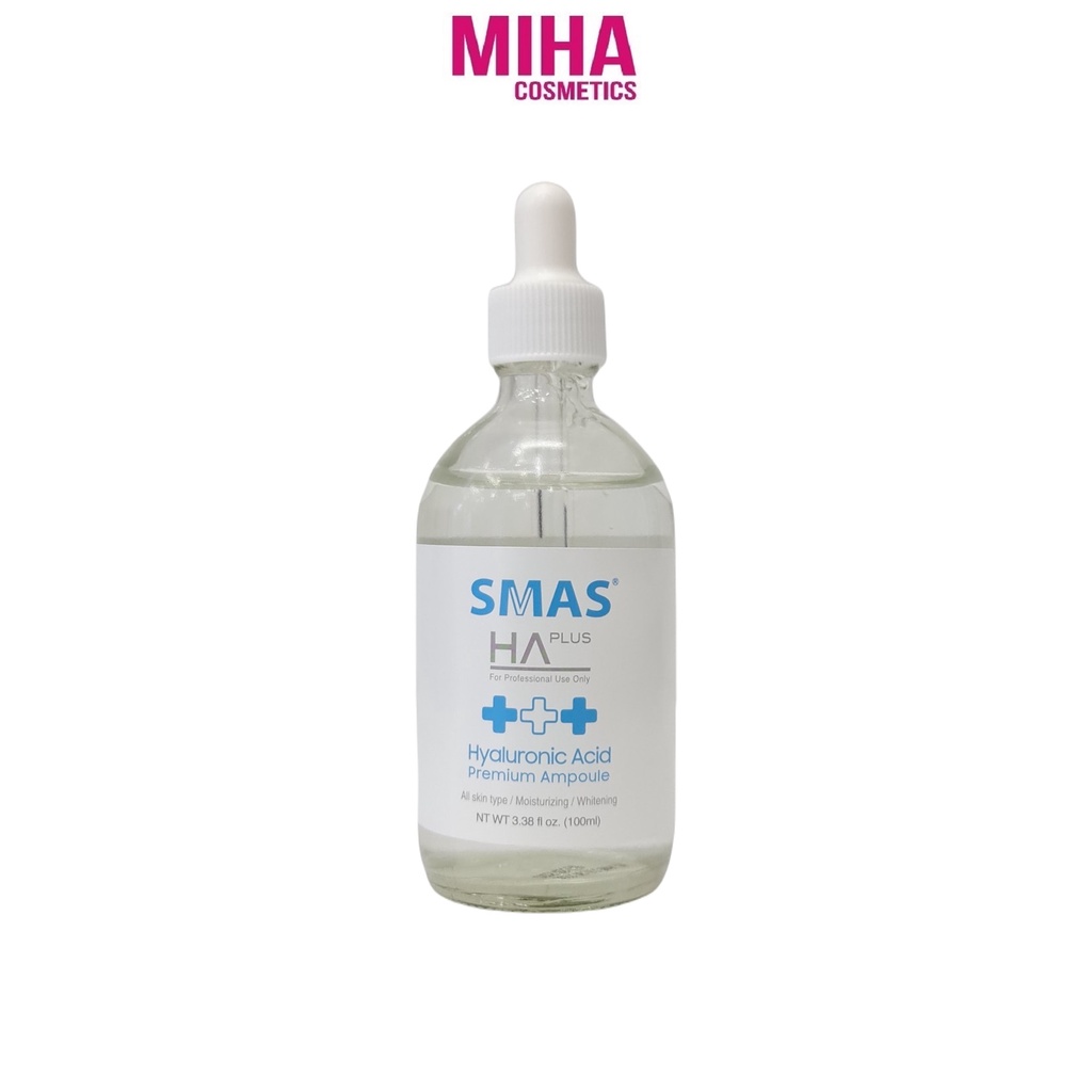 Tinh Chất Cấp Nước SMAS HA Plus Hyaluronic Acid Premium Ampoule 100ml Hàn Quốc