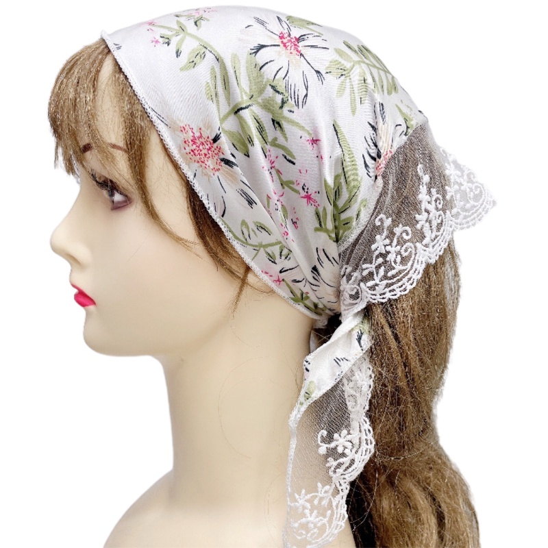 Khăn Lưới Trùm Đầu Đính Đá Lấp Lánh Cho Nữ