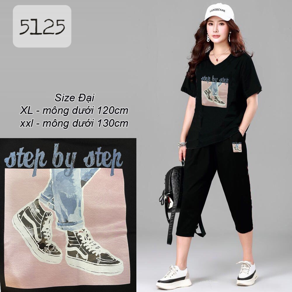 {Nhiều Mẫu} Set Lửng BIG SIZE cổ tim hì nh - 5125 - 5126 - 5127 - 5128 - 5129