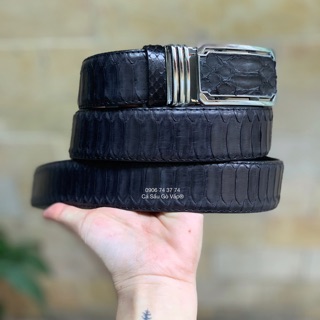 Dây Nịt Da Trăn Thật Size 3.5cm  CÁ SẤU GÒ VẤP