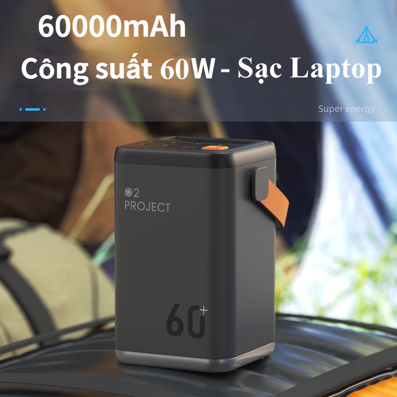 Pin sạc dự phòng công suất 60.000 mAh Polyme dùng cho Laptop