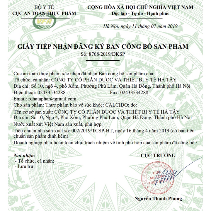 Calcido -  Hỗ trợ bổ sung canxi, Vitamin D3, Vitamin K2