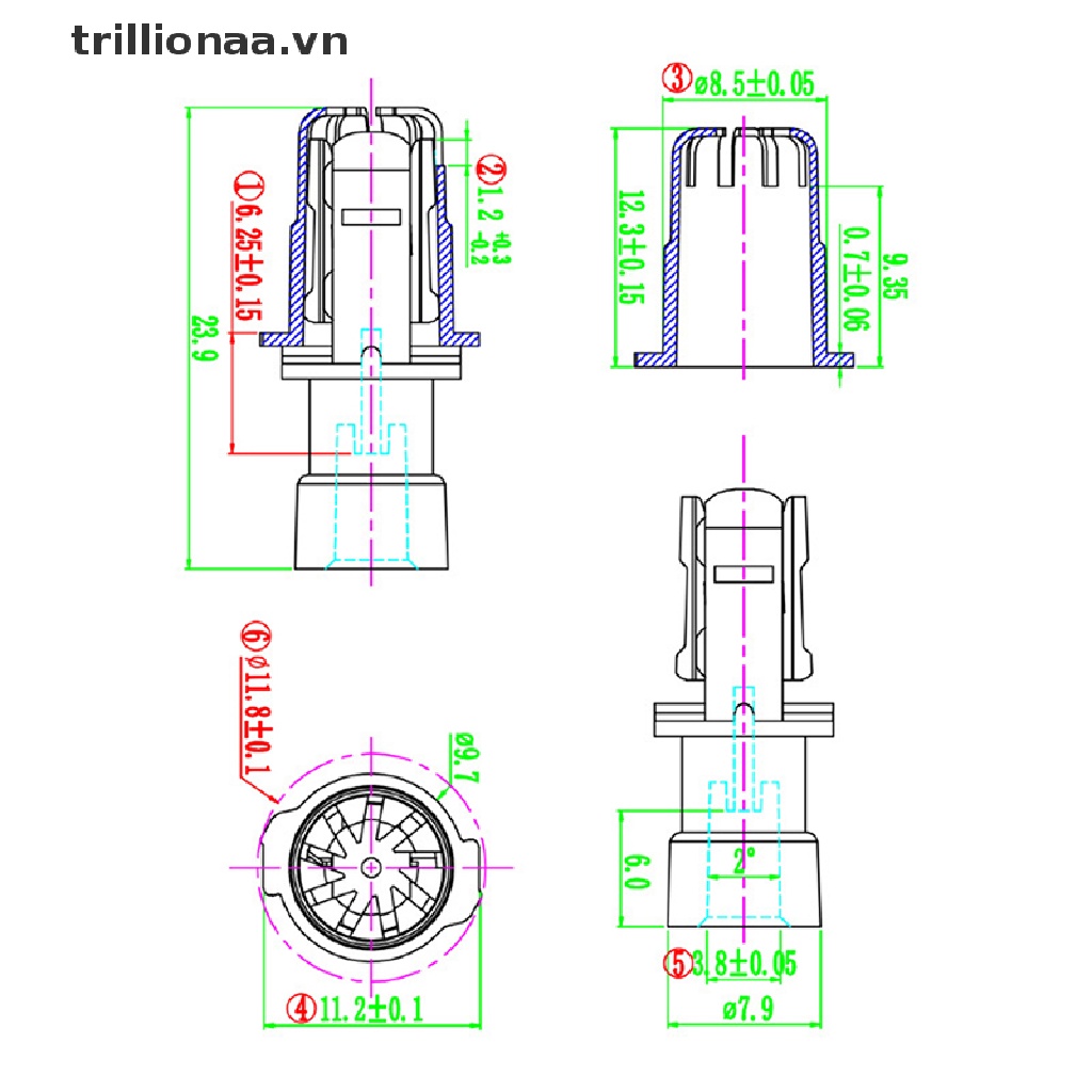 [Hàng mới về] Đầu thay thế cho máy tỉa lông mũi 3 trong 1