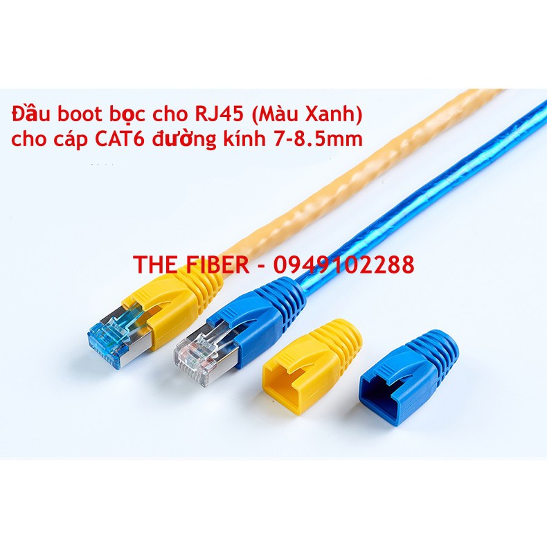 Đầu Boot bằng nhựa dẻo chụp đầu mạng RJ45 CAT6/CAT6A đường kính 7->8.5mm